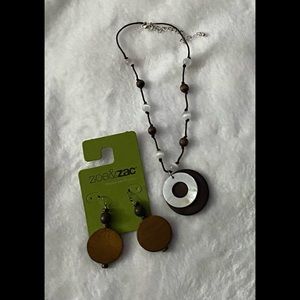 Two necklaces, one pair of earrings.